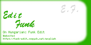 edit funk business card